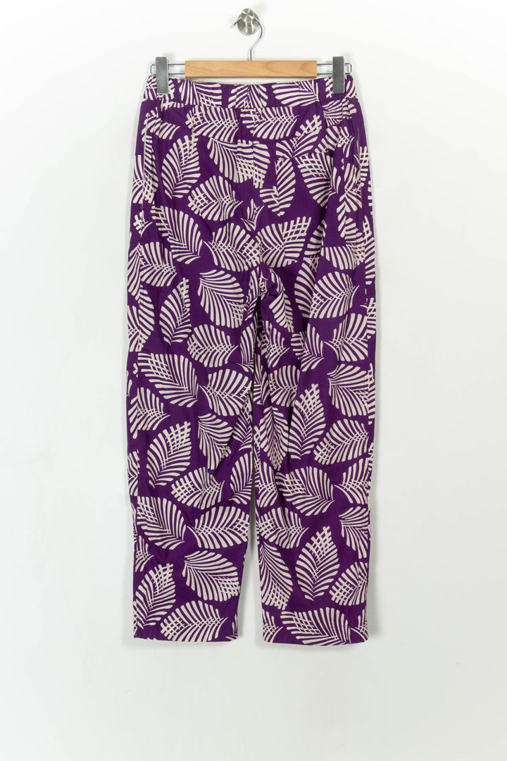 Pantalon Violet et Blanc - Taille M/38 de la marque Chloé Stora | PARAD108357 - Vendu par Paradigme - Image 4