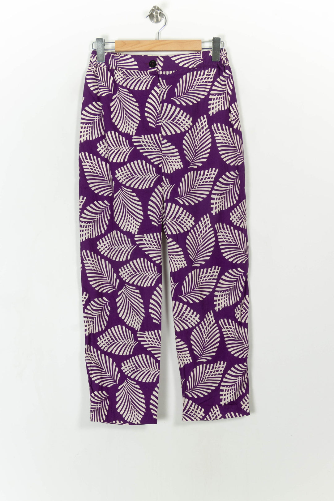 Pantalon Violet et Blanc - Taille M/38 de la marque Chloé Stora | PARAD108357 - Vendu par Paradigme - Image 2