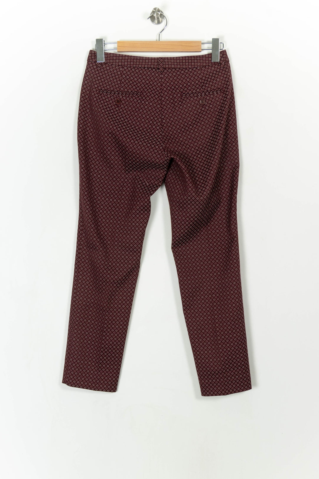 Pantalon Rouge et Noir - Taille S/36 de la marque Weekend Max Mara | PARAD108365 - Vendu par Paradigme - Image 4