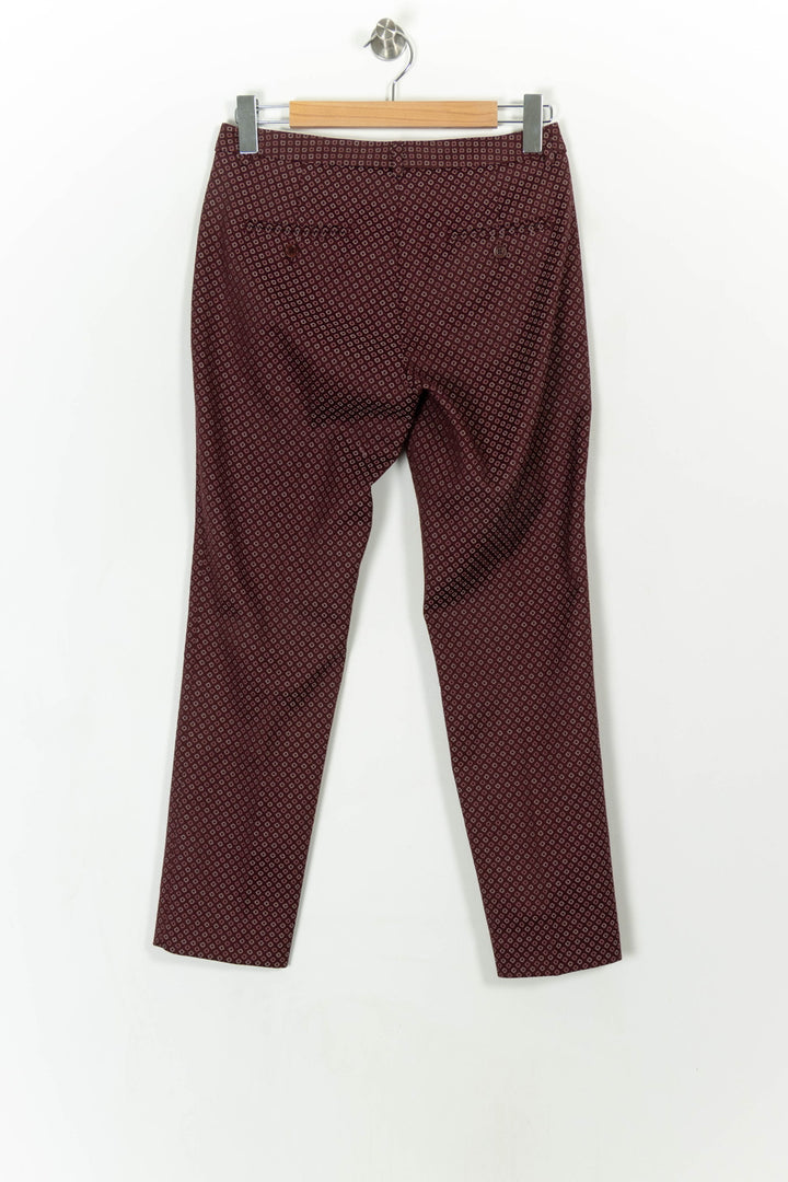 Pantalon Rouge et Noir - Taille S/36 de la marque Weekend Max Mara | PARAD108365 - Vendu par Paradigme - Image 4