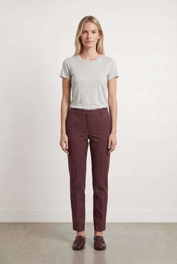 Pantalon Rouge et Noir - Taille S/36 de la marque Weekend Max Mara | PARAD108365 - Vendu par Paradigme - Image 1
