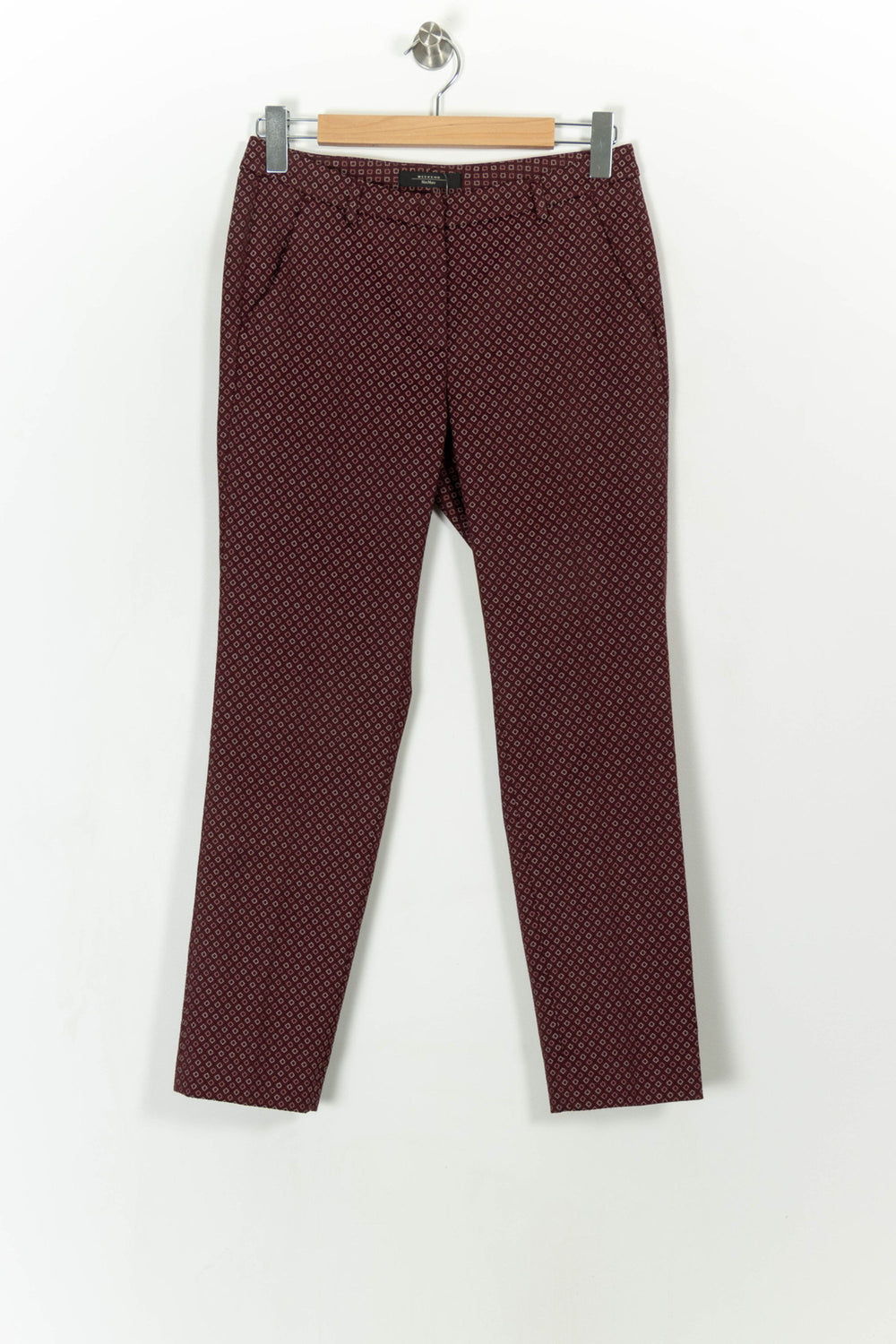 Pantalon Rouge et Noir - Taille S/36 de la marque Weekend Max Mara | PARAD108365 - Vendu par Paradigme - Image 2