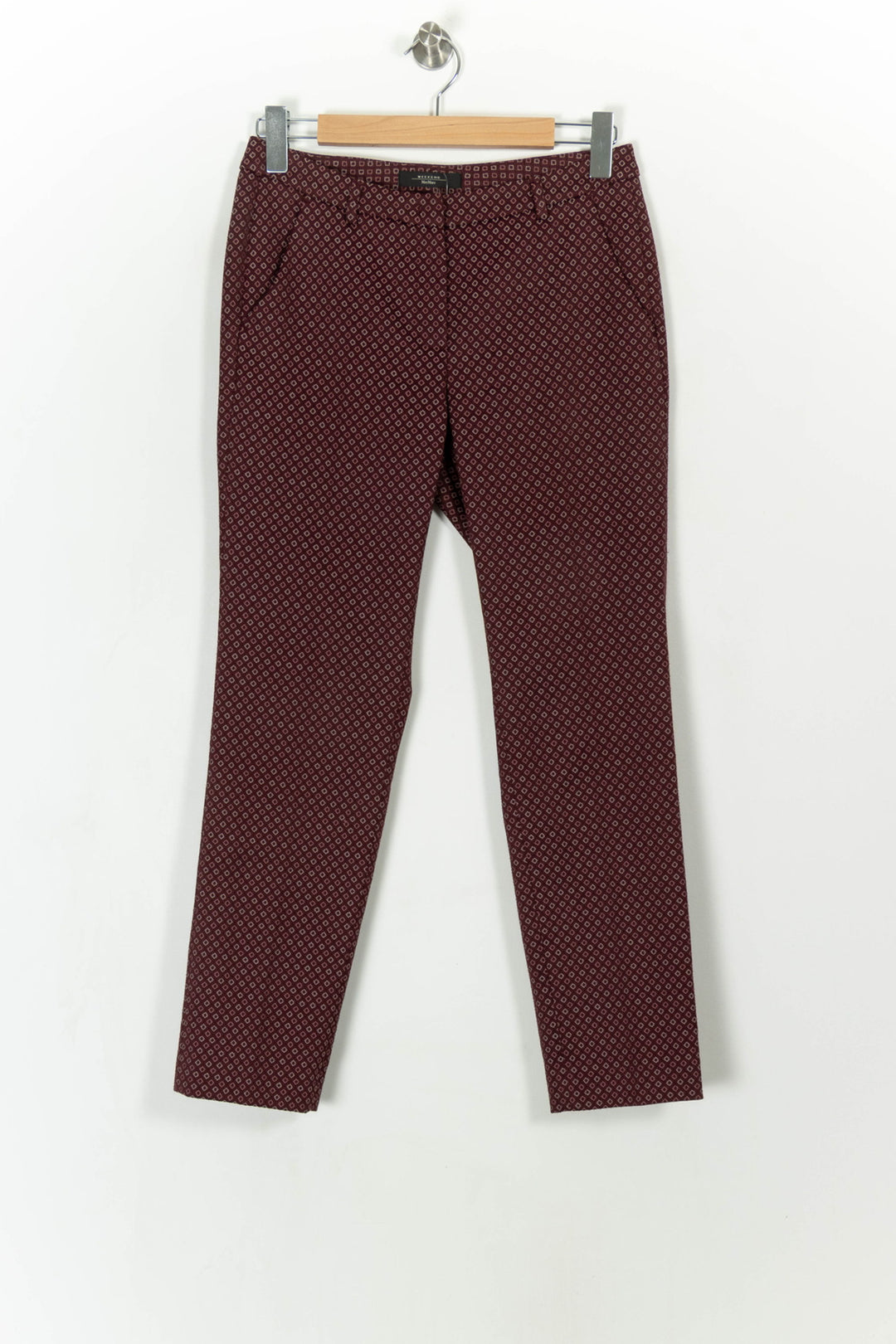 Pantalon Rouge et Noir - Taille S/36 de la marque Weekend Max Mara | PARAD108365 - Vendu par Paradigme - Image 2