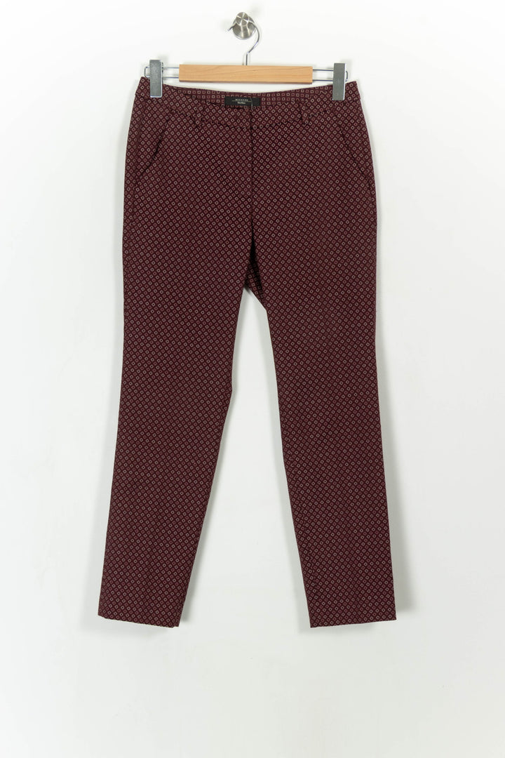 Pantalon Rouge et Noir - Taille S/36 de la marque Weekend Max Mara | PARAD108365 - Vendu par Paradigme - Image 2