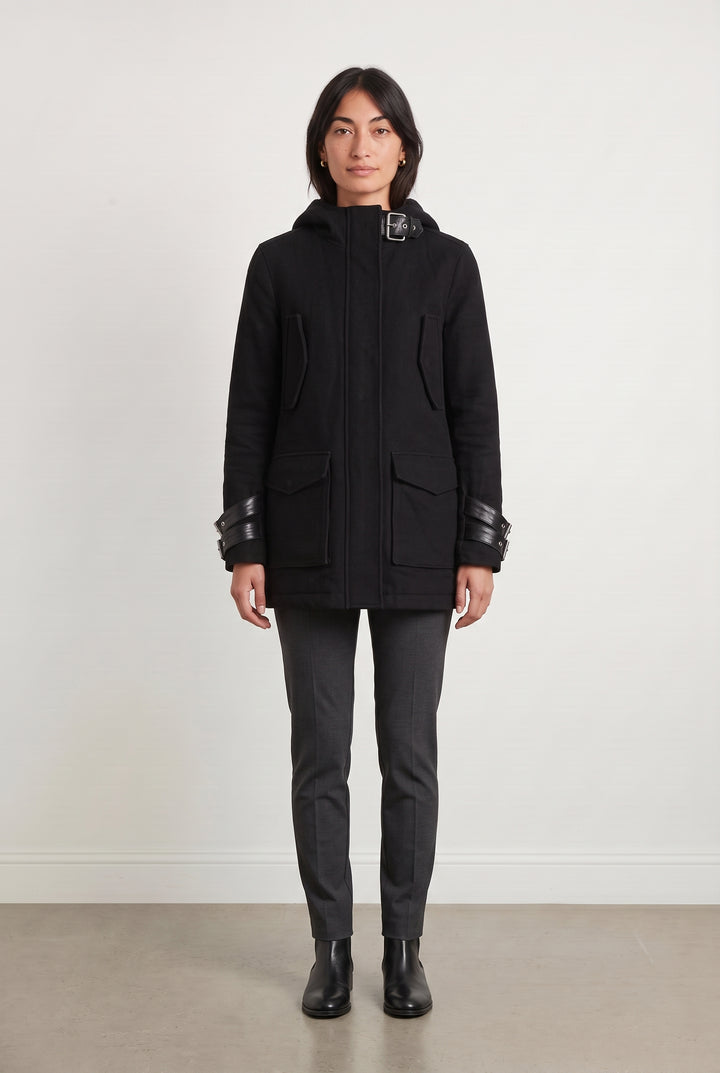 Parka Noire - Taille XS/34 de la marque The Kooples | PARAD108374 - Vendu par Paradigme - Image 1
