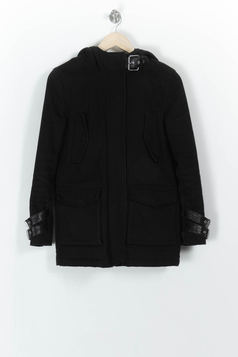 Parka Noire - Taille XS/34 de la marque The Kooples | PARAD108374 - Vendu par Paradigme - Image 2