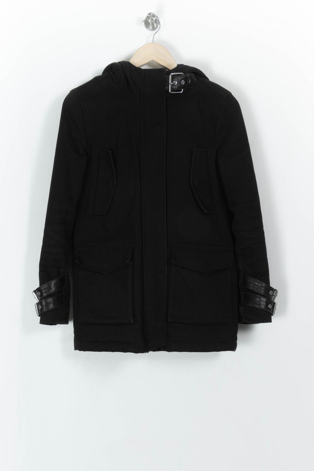 Parka Noire - Taille XS/34 de la marque The Kooples | PARAD108374 - Vendu par Paradigme - Image 2