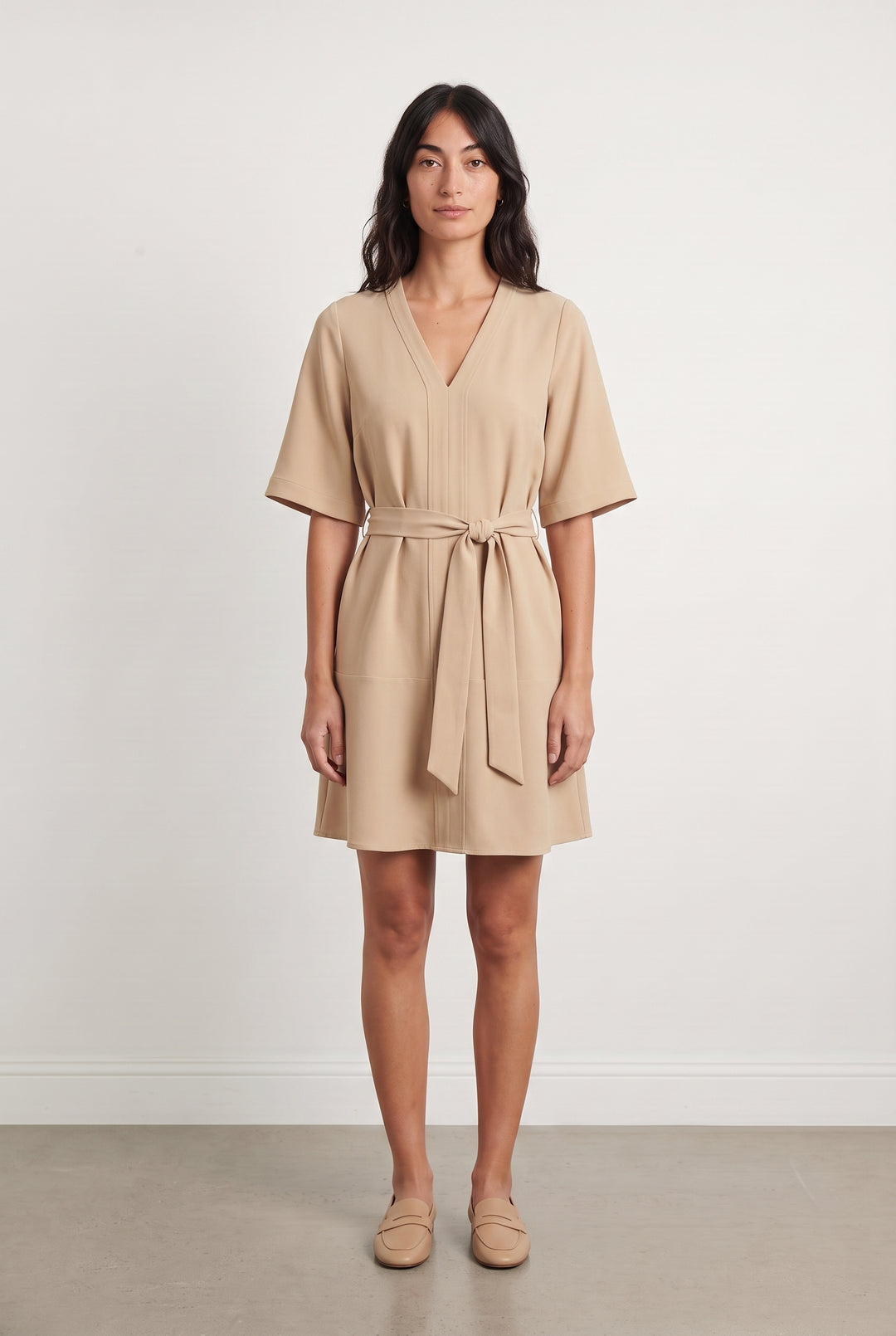 Robe Portefeuille Beige - Taille XS/34 de la marque ZAPA | PARAD108375 - Vendu par Paradigme - Image 1