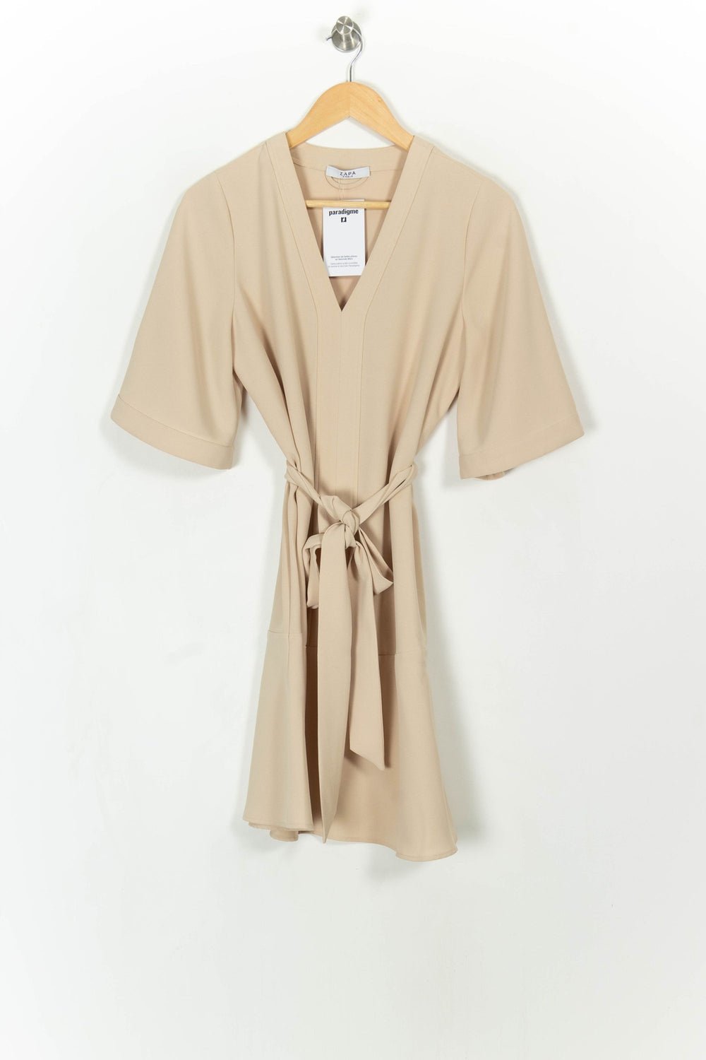 Robe Portefeuille Beige - Taille XS/34 de la marque ZAPA | PARAD108375 - Vendu par Paradigme - Image 2