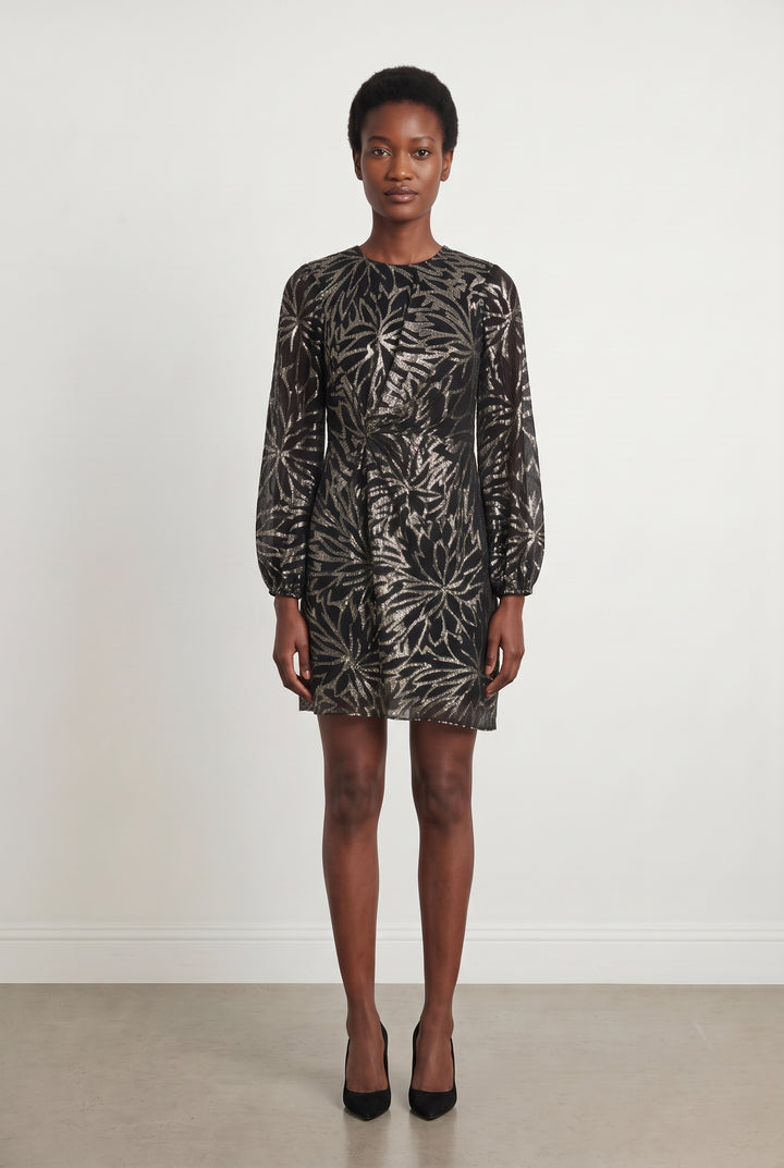 Robe Courte Noire et Argentée - Taille XS/34 de la marque Bérénice | PARAD108376 - Vendu par Paradigme - Image 1