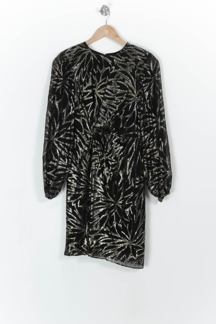 Robe Courte Noire et Argentée - Taille XS/34 de la marque Bérénice | PARAD108376 - Vendu par Paradigme - Image 2