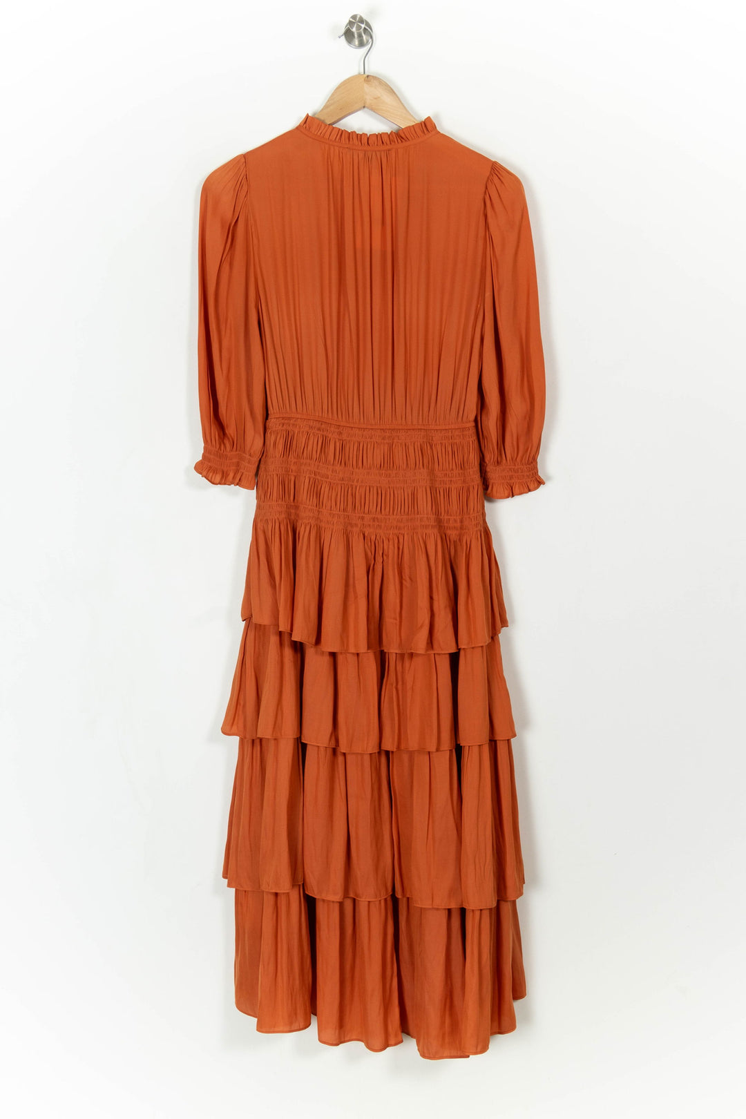 Robe Longue Orange - Taille S/36 de la marque Maje | PARAD108378 - Vendu par Paradigme - Image 4