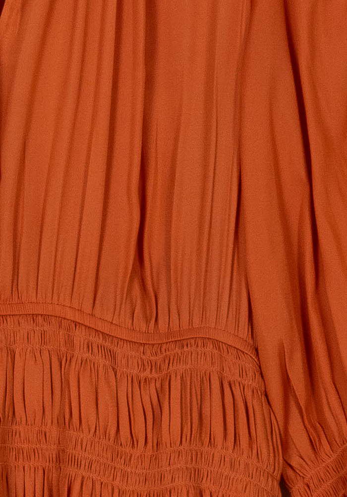 Robe Longue Orange - Taille S/36 de la marque Maje | PARAD108378 - Vendu par Paradigme - Image 3