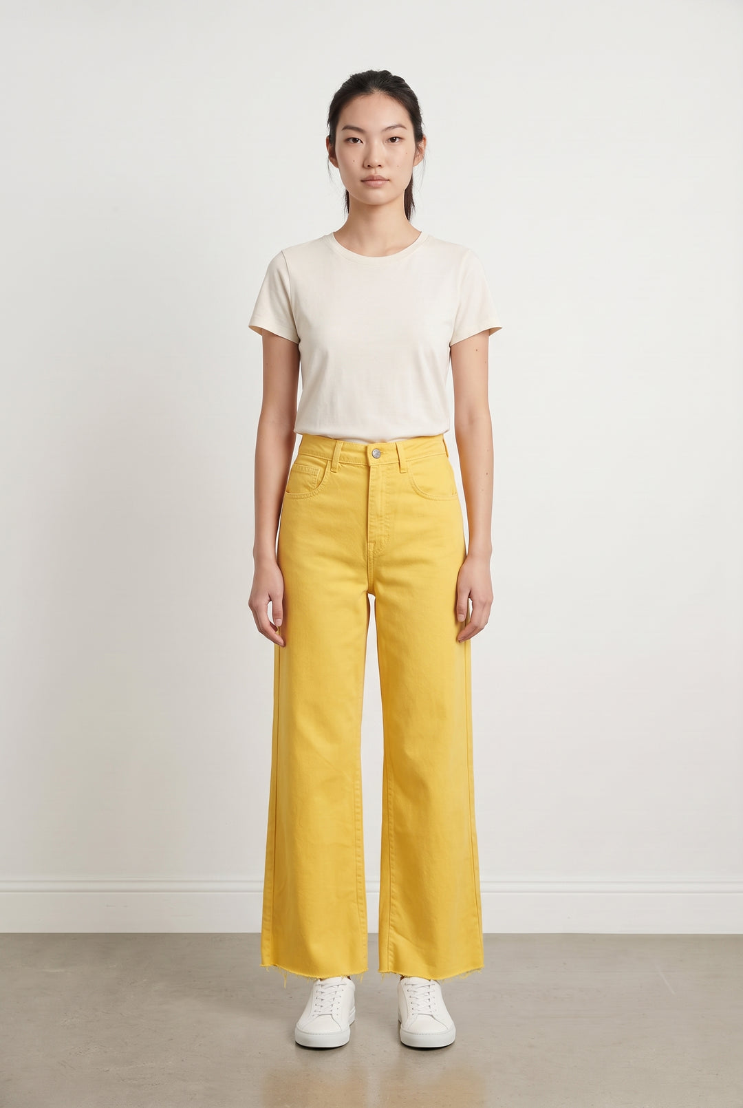Jean Évasé Jaune - Taille XS/34 de la marque Parisienne et Alors | PARAD108384 - Vendu par Paradigme - Image 1