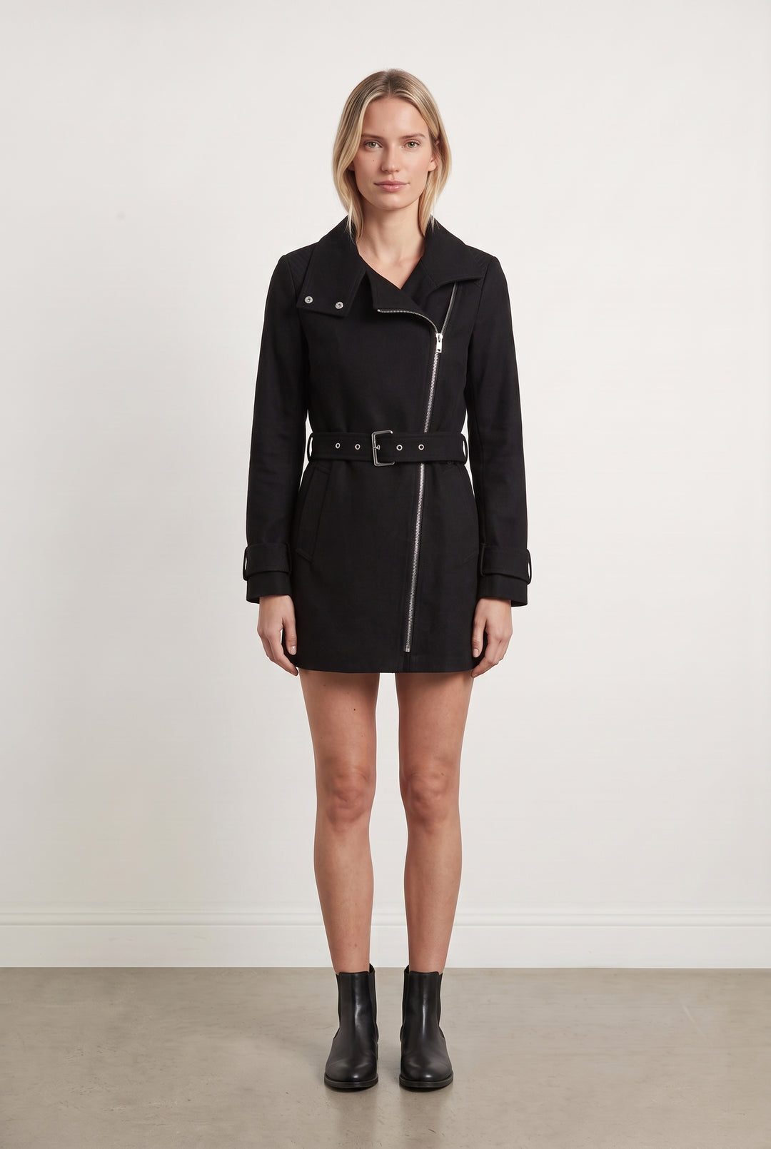 Trench Noir - Taille XS/34 de la marque IKKS | PARAD108385 - Vendu par Paradigme - Image 1