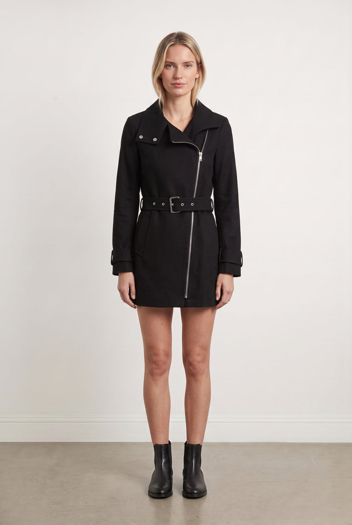 Trench Noir - Taille XS/34 de la marque IKKS | PARAD108385 - Vendu par Paradigme - Image 1