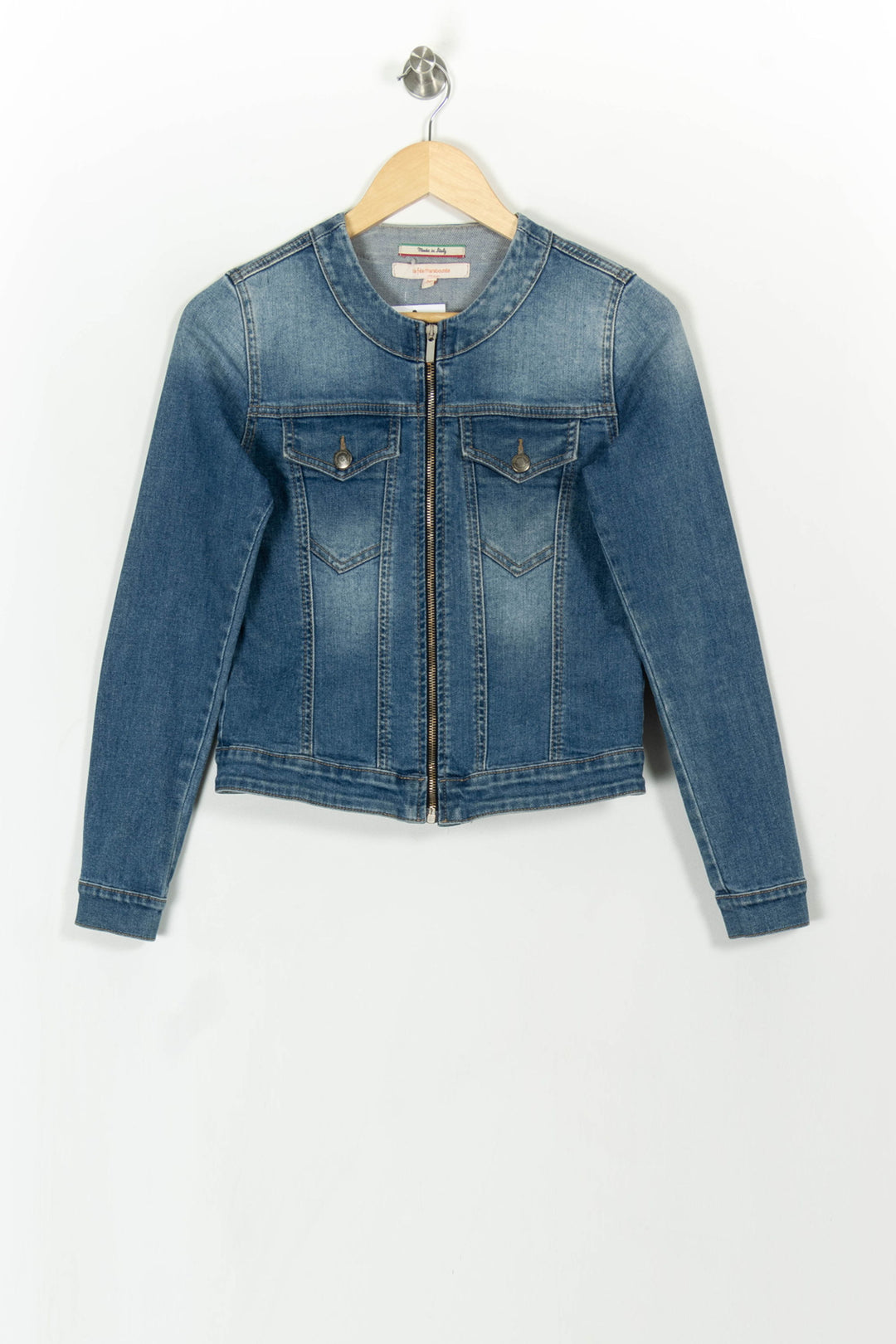 Veste en Jean Bleue - Taille S/36 de la marque La Fée Maraboutée | PARAD108386 - Vendu par Paradigme - Image 2