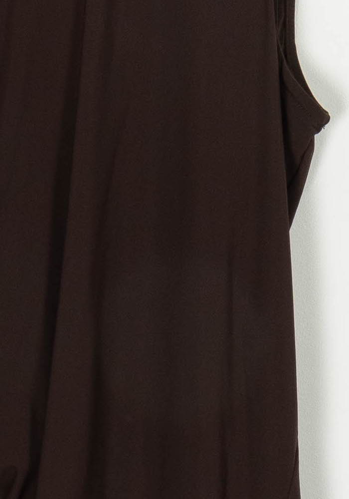Robe Sans Manches Marron - Taille S/36 de la marque Indies | PARAD108388 - Vendu par Paradigme - Image 3