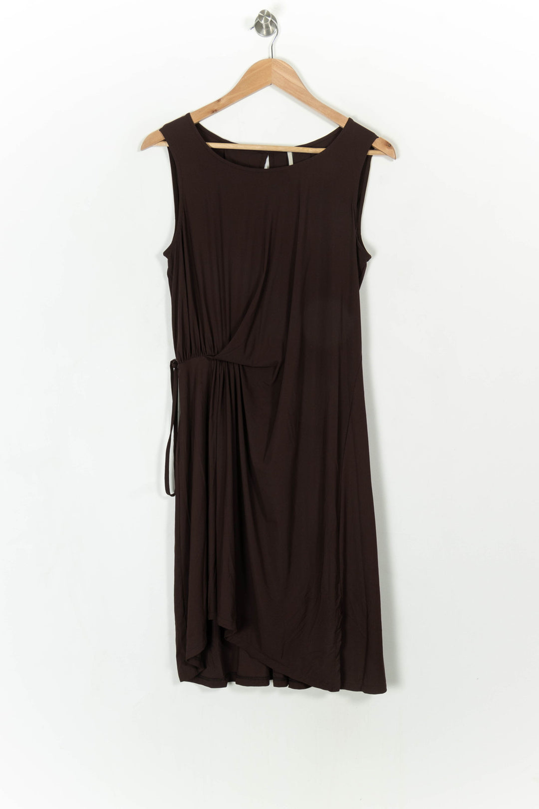 Robe Sans Manches Marron - Taille S/36 de la marque Indies | PARAD108388 - Vendu par Paradigme - Image 2