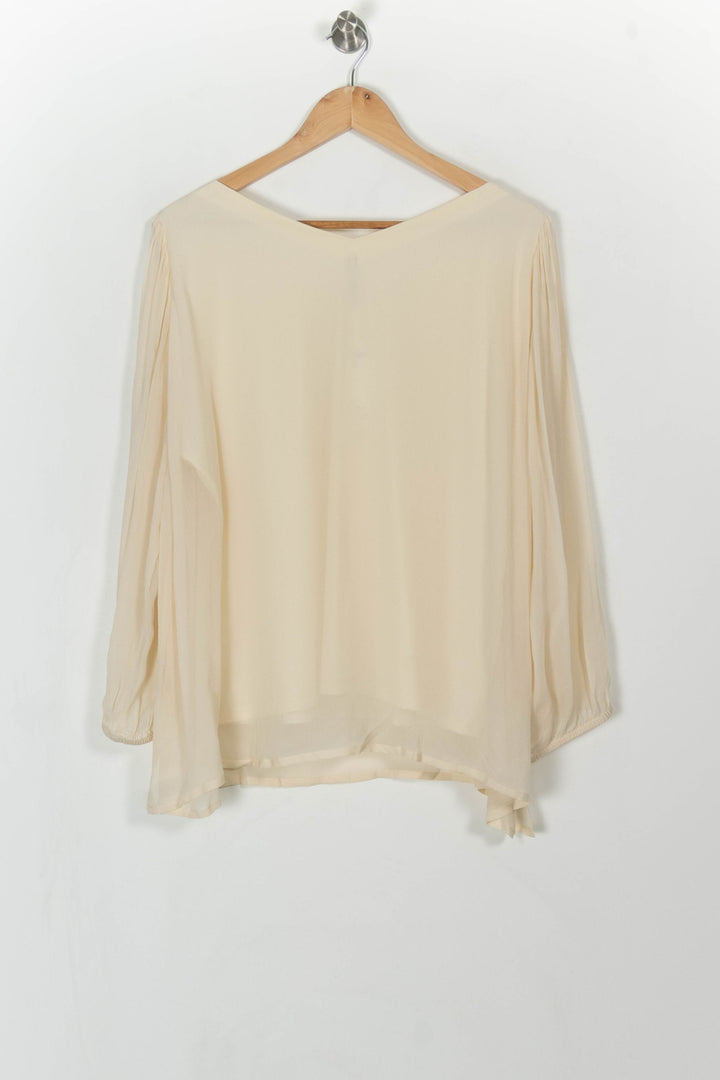 Blouse Beige - Taille XXXL/46 de la marque Indies | PARAD108389 - Vendu par Paradigme - Image 4