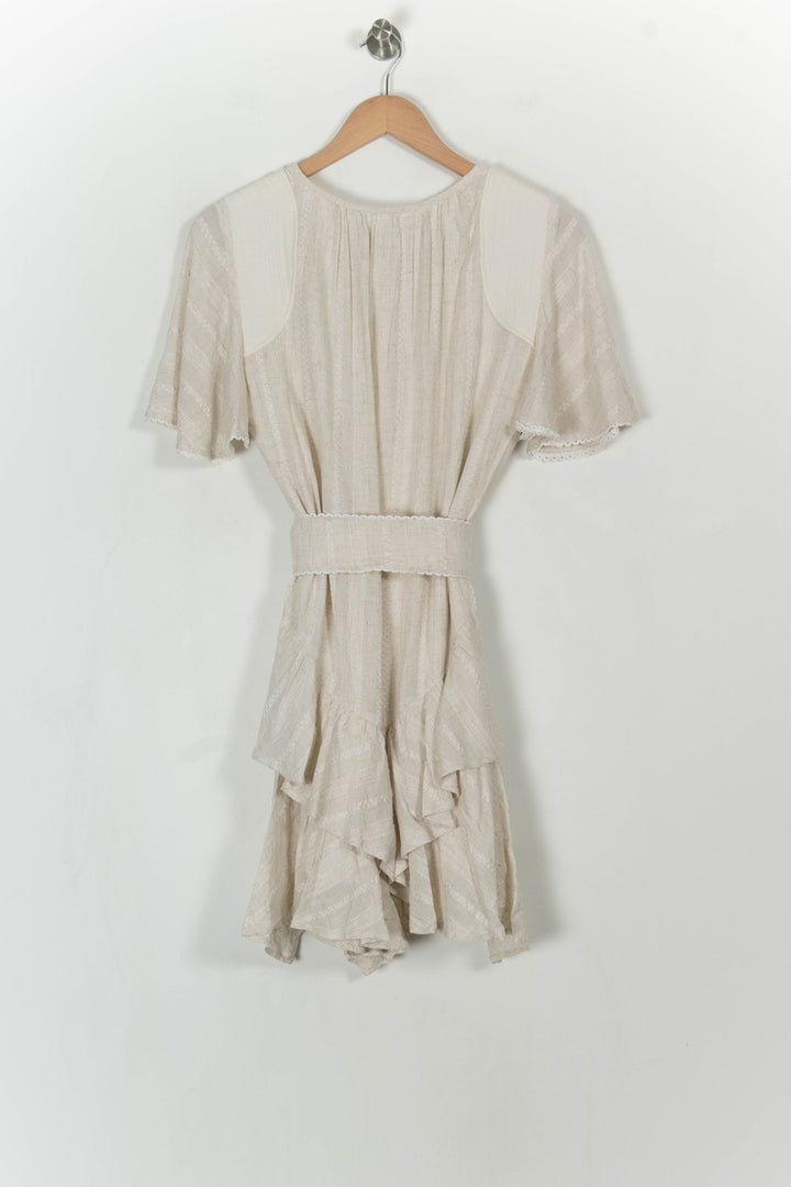 Robe Courte Beige - Taille M/38 de la marque Bleu Blanc Rouge | PARAD108391 - Vendu par Paradigme - Image 4