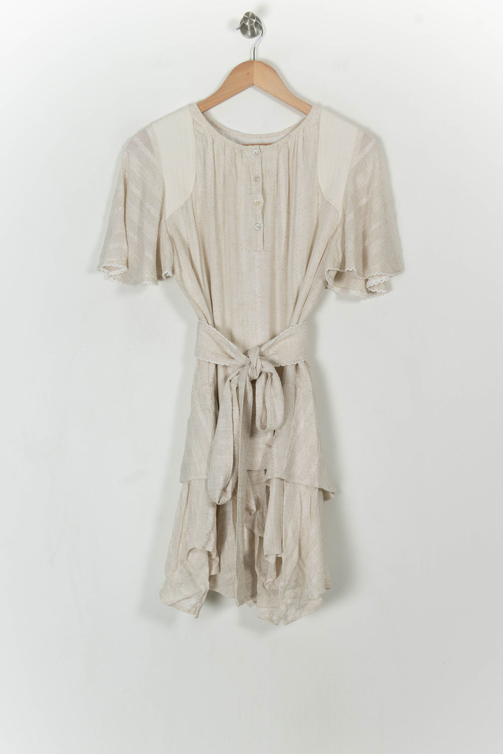 Robe Courte Beige - Taille M/38 de la marque Bleu Blanc Rouge | PARAD108391 - Vendu par Paradigme - Image 2