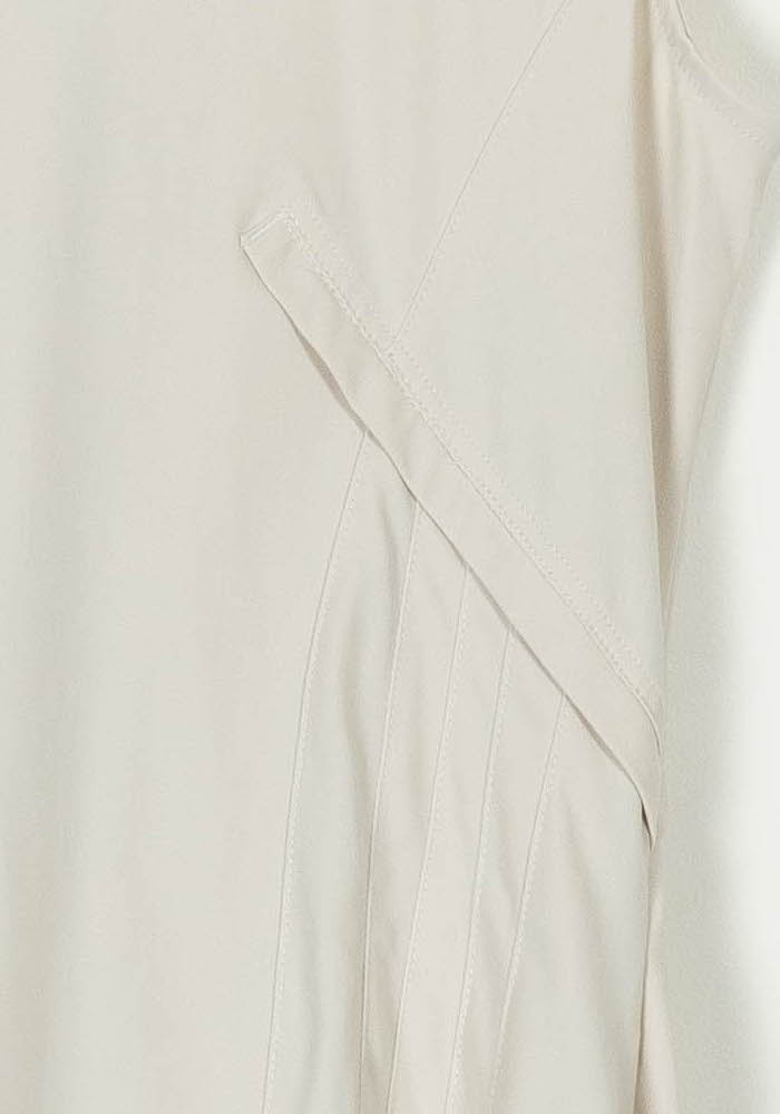 Robe Courte Beige - Taille M/38 de la marque Indies | PARAD108392 - Vendu par Paradigme - Image 3
