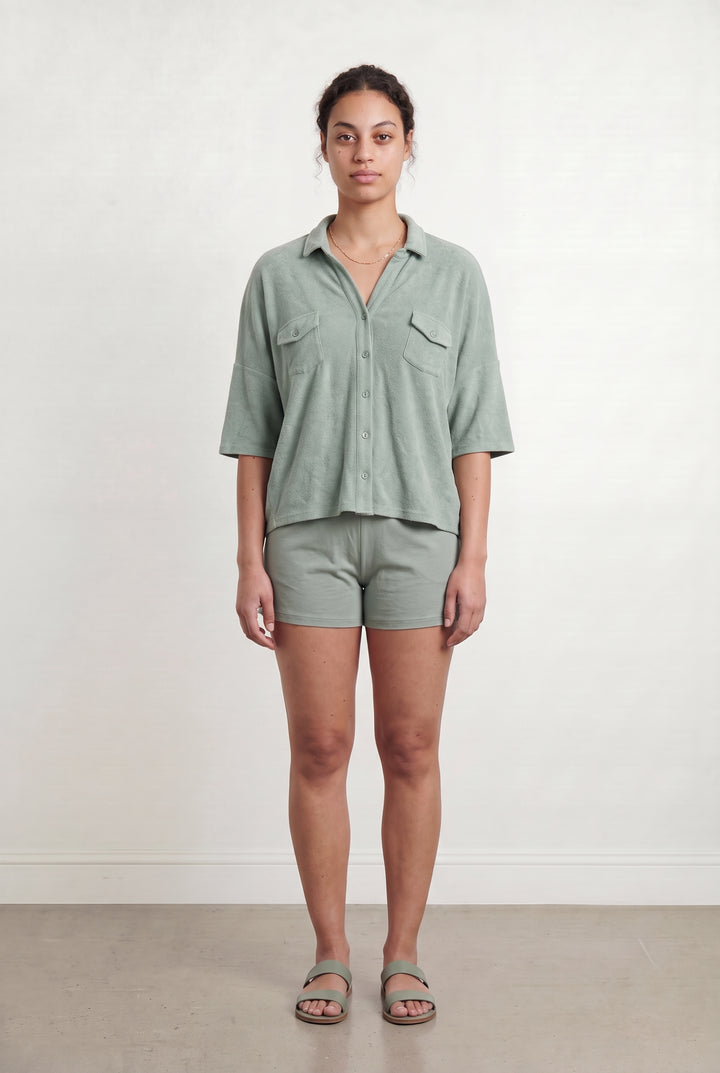 Chemise Verte - Taille XL/42 de la marque Majestic Filatures | PARAD108394 - Vendu par Paradigme - Image 1