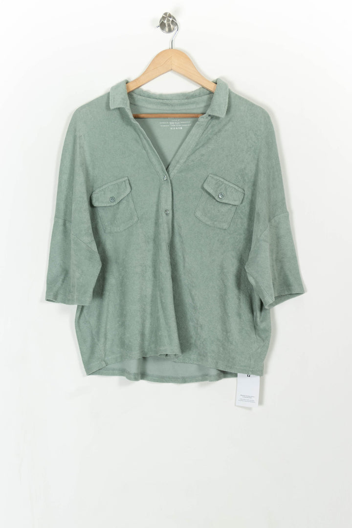 Chemise Verte - Taille XL/42 de la marque Majestic Filatures | PARAD108394 - Vendu par Paradigme - Image 2