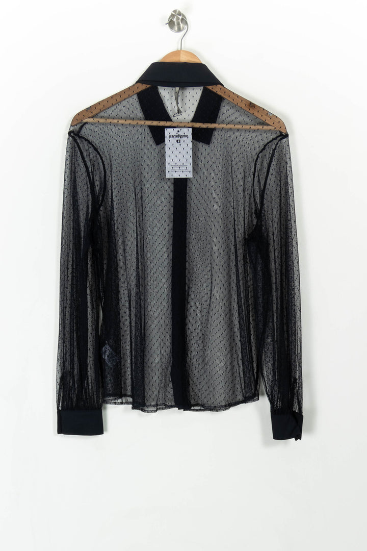 Chemise Noire - Taille XL/42 de la marque Indies | PARAD108395 - Vendu par Paradigme - Image 4
