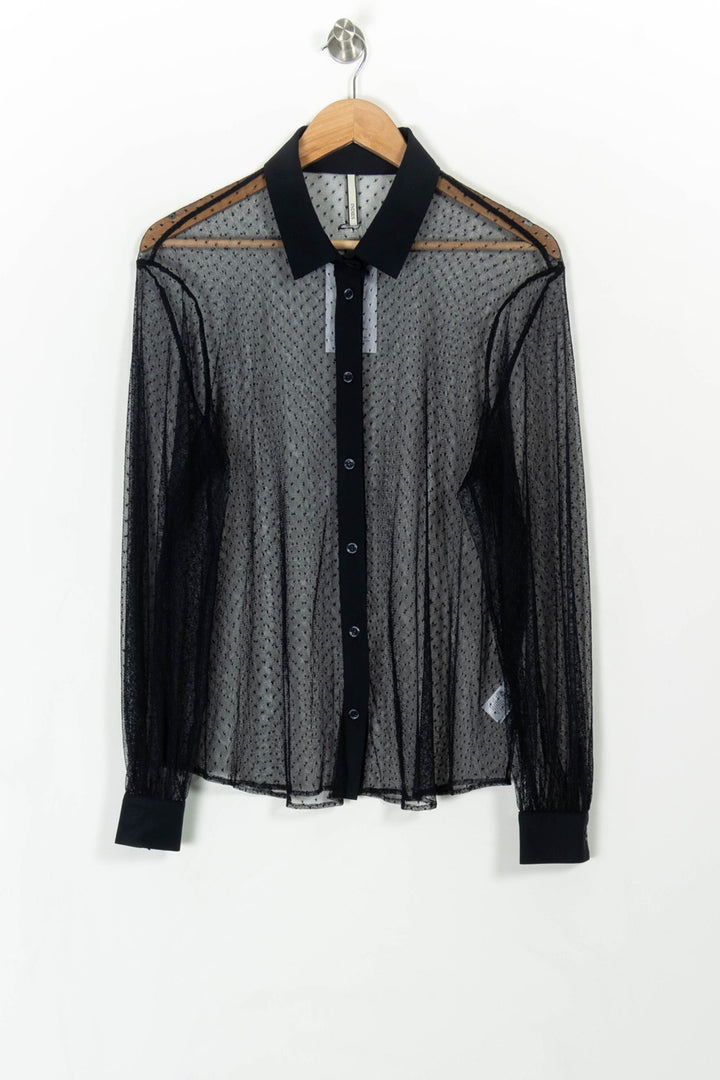 Chemise Noire - Taille XL/42 de la marque Indies | PARAD108395 - Vendu par Paradigme - Image 2