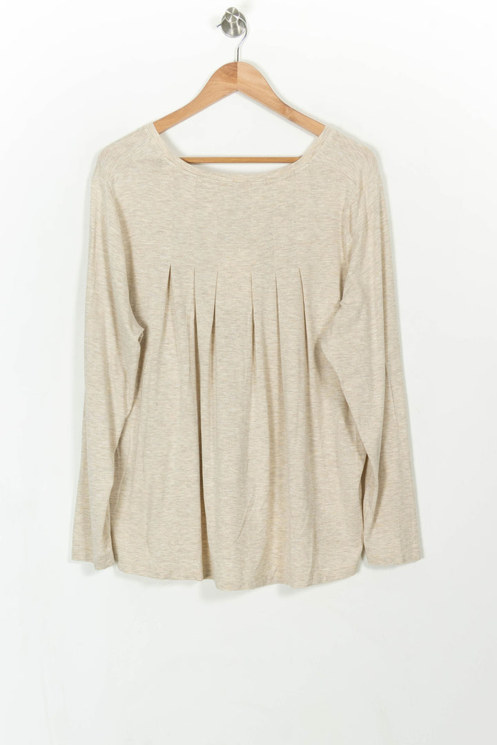 Pull Beige - Taille XXXL/46 de la marque Indies | PARAD108397 - Vendu par Paradigme - Image 4