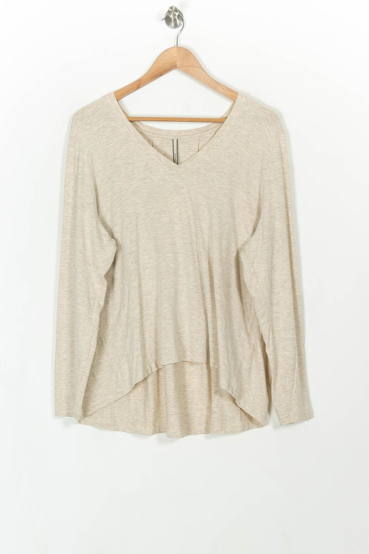 Pull Beige - Taille XXXL/46 de la marque Indies | PARAD108397 - Vendu par Paradigme - Image 2