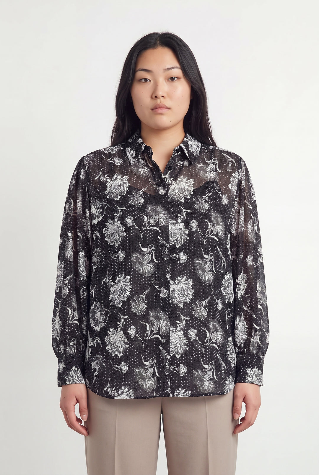 Chemisier Noire - Taille L/40