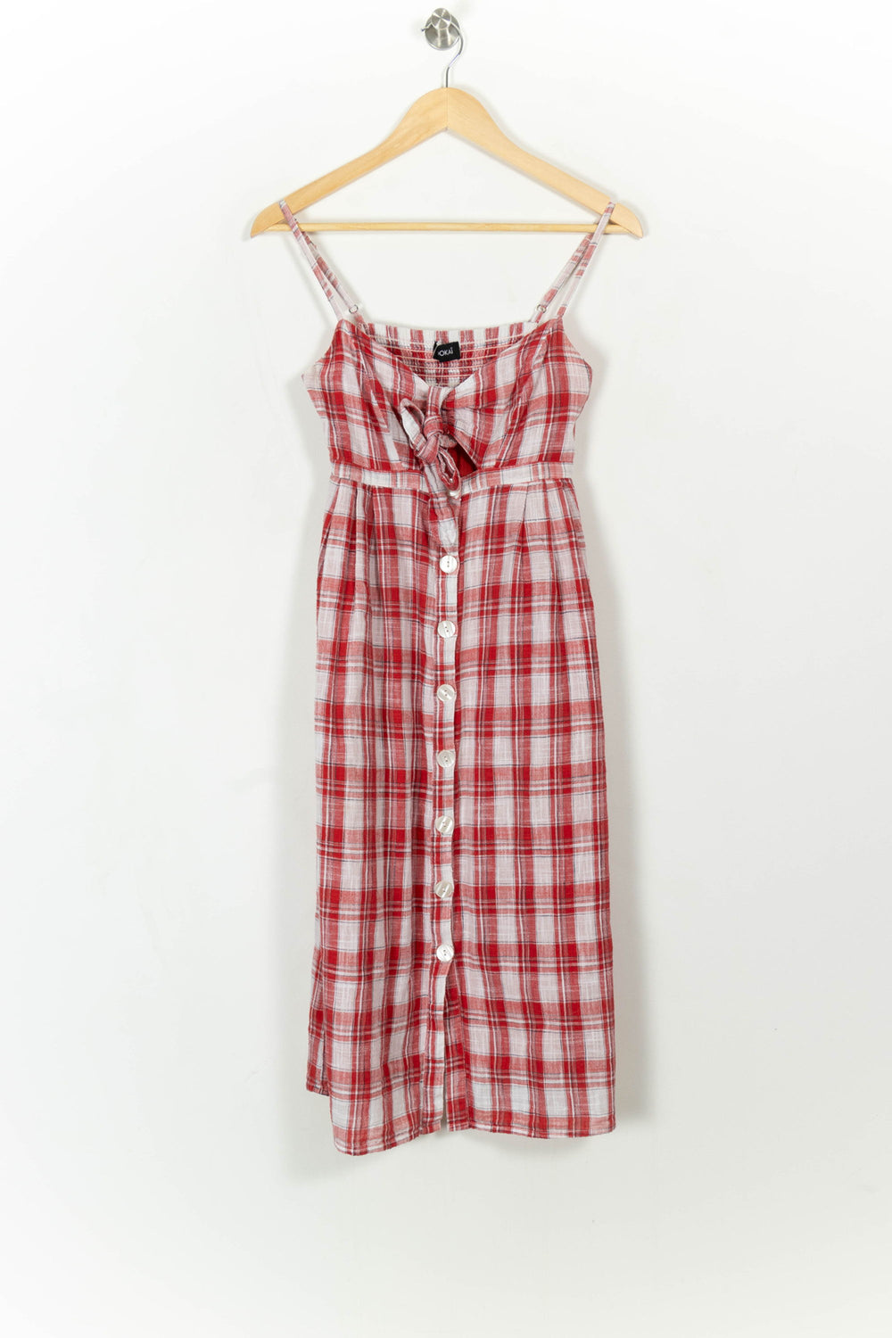 Robe Longue Rouge et Blanche - Taille XS/34 de la marque Kookai | PARAD108523 - Vendu par Paradigme - Image 2