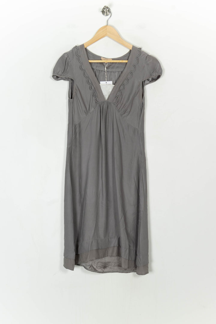 Robe Longue Grise - Taille M/38 de la marque Sandro | PARAD108525 - Vendu par Paradigme - Image 2