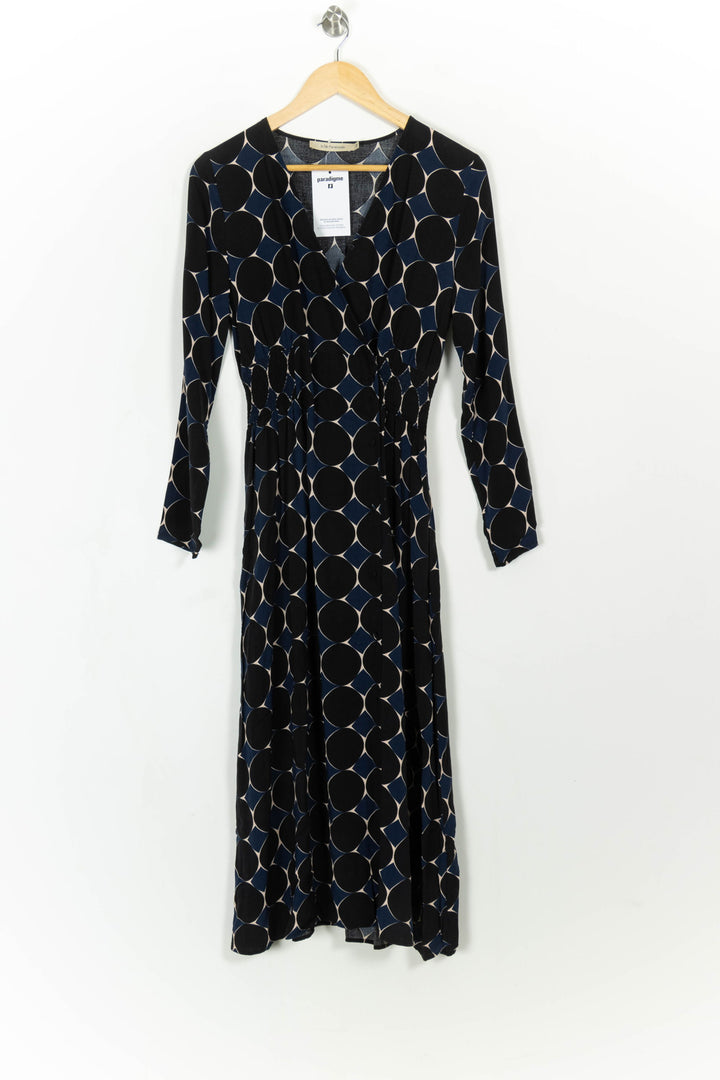 Robe Noire et Bleue - Taille M/38 de la marque La Fée Maraboutée | PARAD108530 - Vendu par Paradigme - Image 2