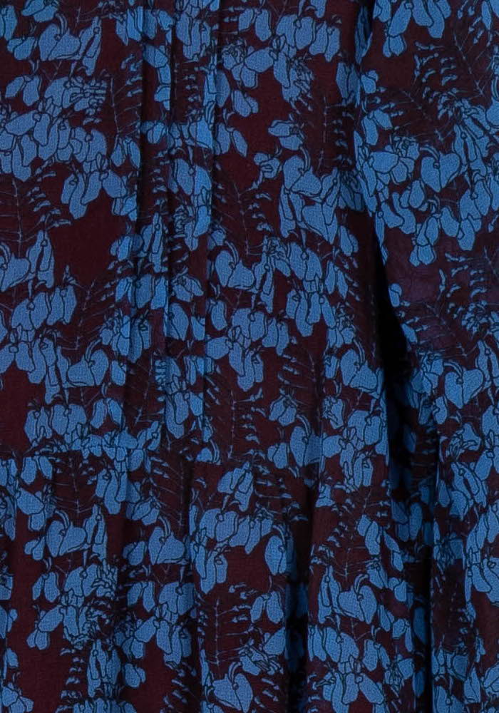 Robe Bleu et Bordeaux - Taille M/38 de la marque La Fée Maraboutée | PARAD108534 - Vendu par Paradigme - Image 3