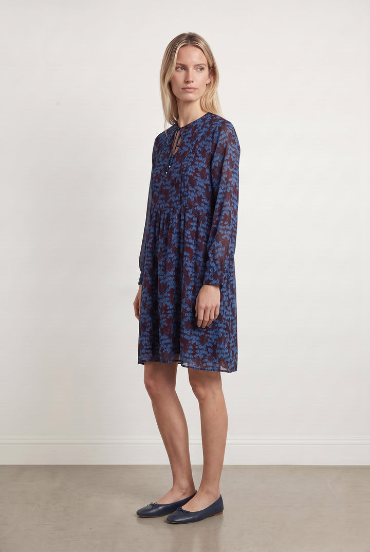 Robe Bleu et Bordeaux - Taille M/38 de la marque La Fée Maraboutée | PARAD108534 - Vendu par Paradigme - Image 1