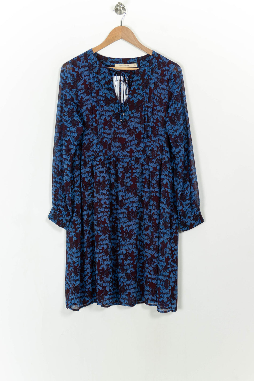 Robe Bleu et Bordeaux - Taille M/38 de la marque La Fée Maraboutée | PARAD108534 - Vendu par Paradigme - Image 2