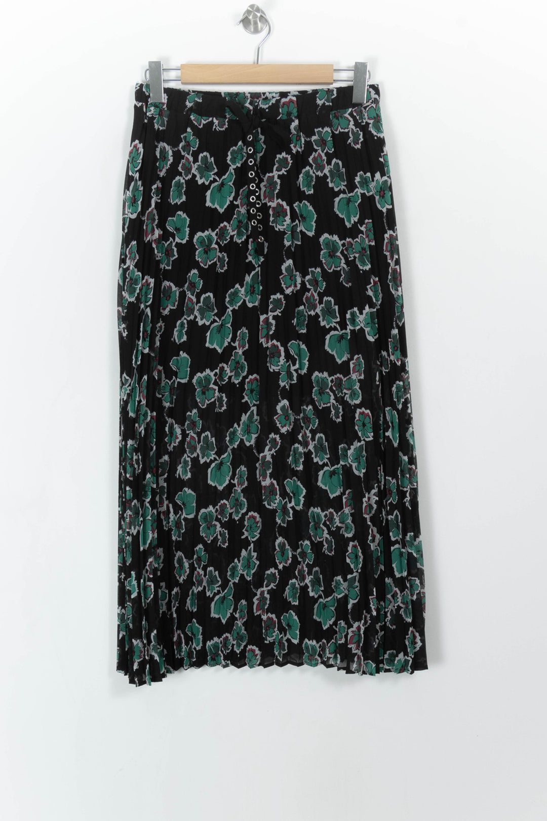 Jupe Plissée Noire et Verte - Taille L/40 de la marque IKKS | PARAD108537 - Vendu par Paradigme - Image 2