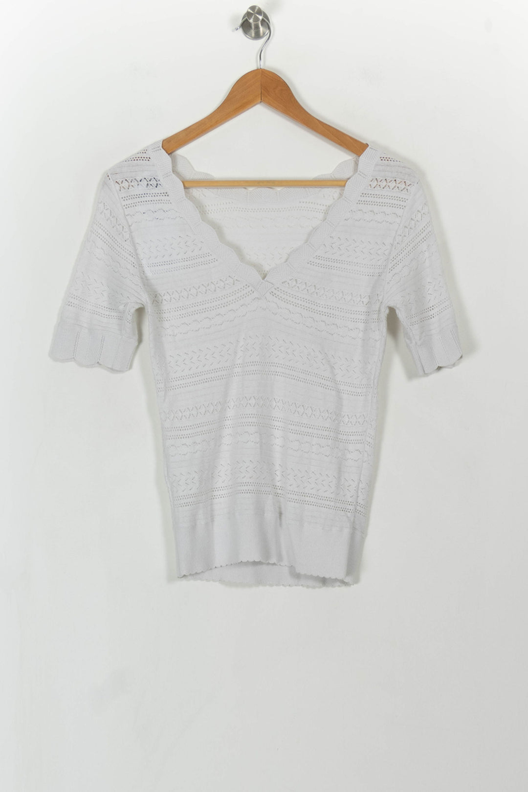 Pull Blanc - Taille S/36 de la marque Petite Mendigote | PARAD108541 - Vendu par Paradigme - Image 4