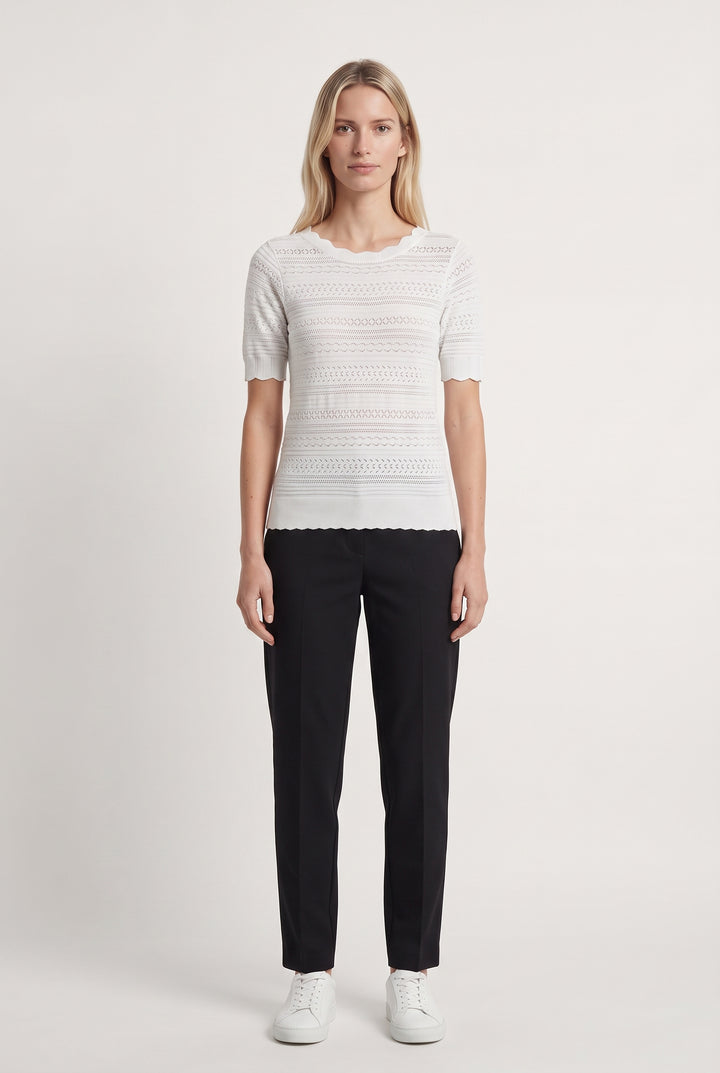 Pull Blanc - Taille S/36 de la marque Petite Mendigote | PARAD108541 - Vendu par Paradigme - Image 1