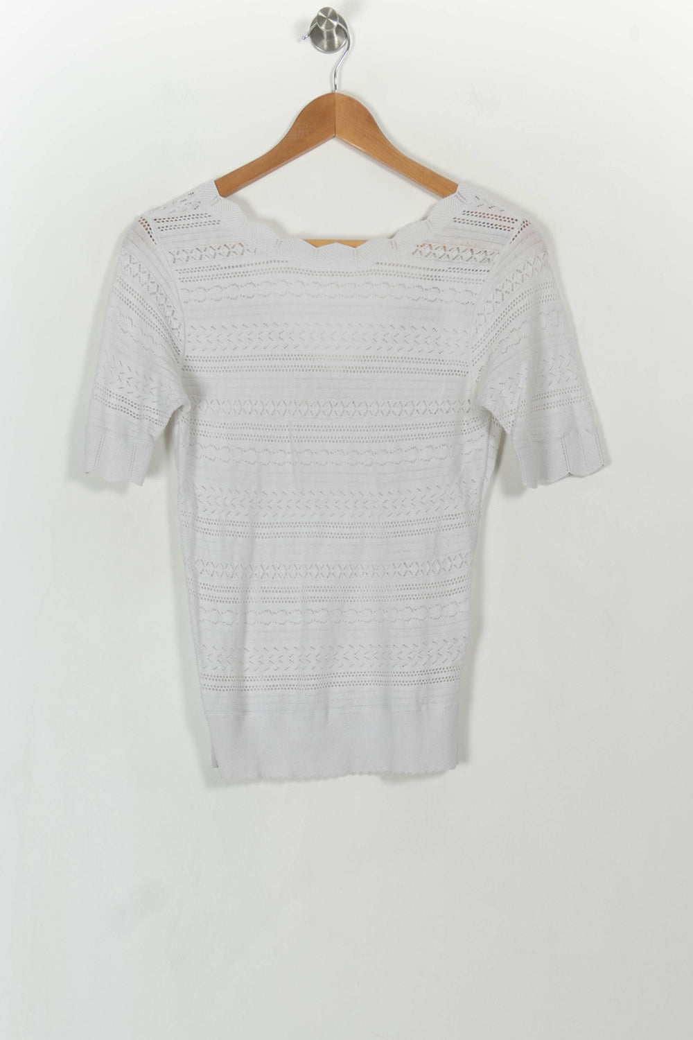 Pull Blanc - Taille S/36 de la marque Petite Mendigote | PARAD108541 - Vendu par Paradigme - Image 2