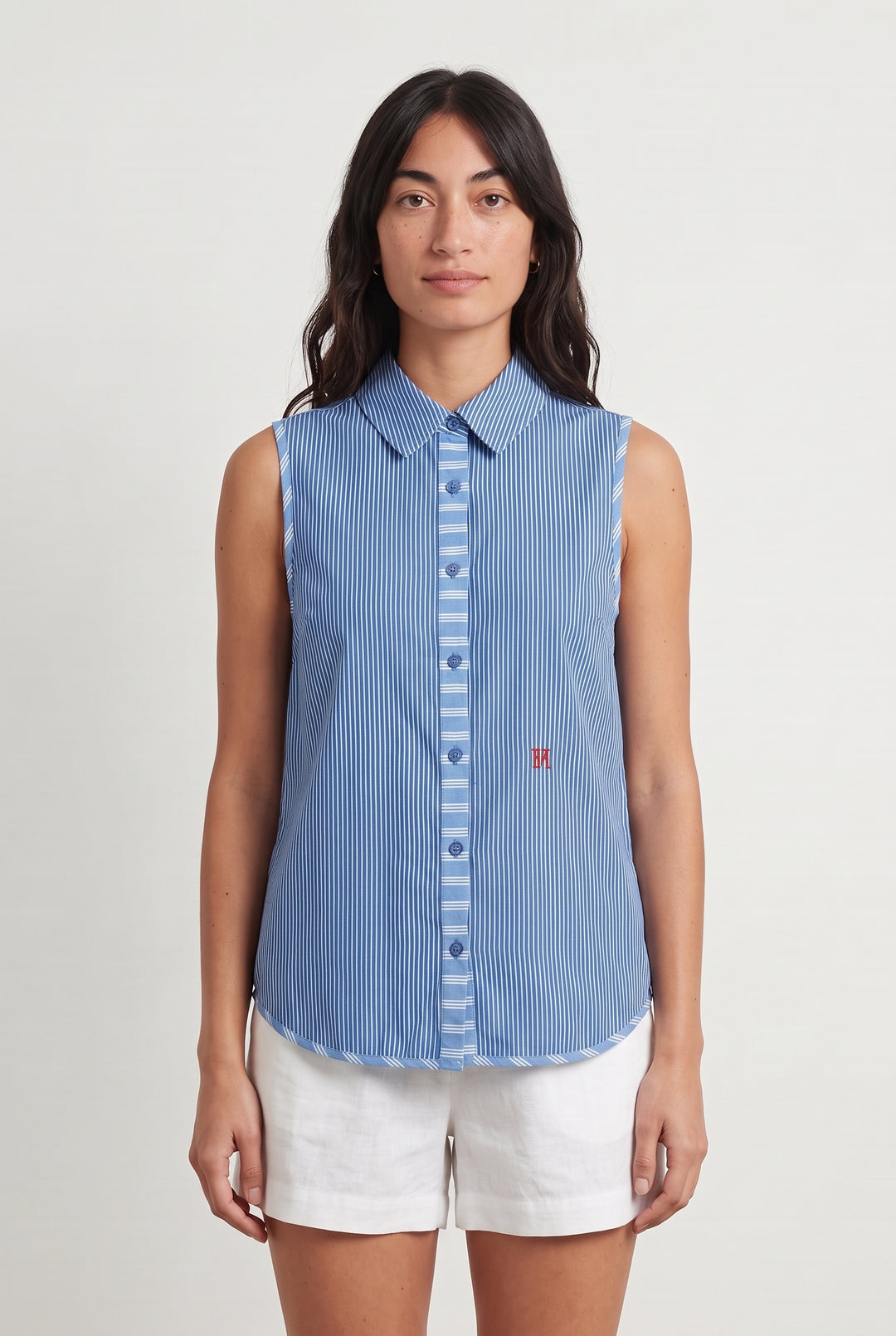 Chemise Sans Manches Bleue - Taille S/36 de la marque Petite Mendigote | PARAD108547 - Vendu par Paradigme - Image 1