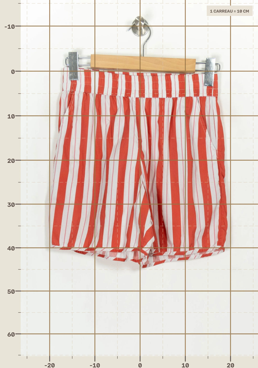 Short Rouge et Blanc - Taille M/38 de la marque Petite Mendigote | PARAD108551 - Vendu par Paradigme - Image 4
