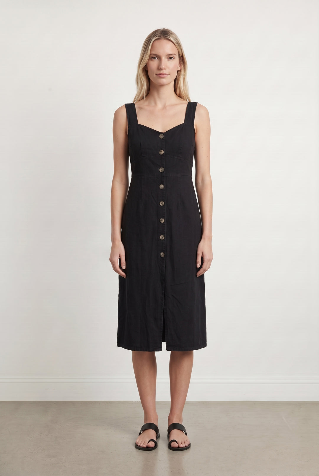 Robe Boutonnée Noire - Taille S/36 de la marque Petite Mendigote | PARAD108552 - Vendu par Paradigme - Image 1