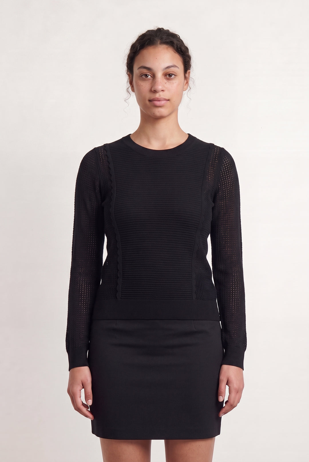 Pull Noir - Taille L/40 de la marque The Kooples | PARAD108554 - Vendu par Paradigme - Image 1