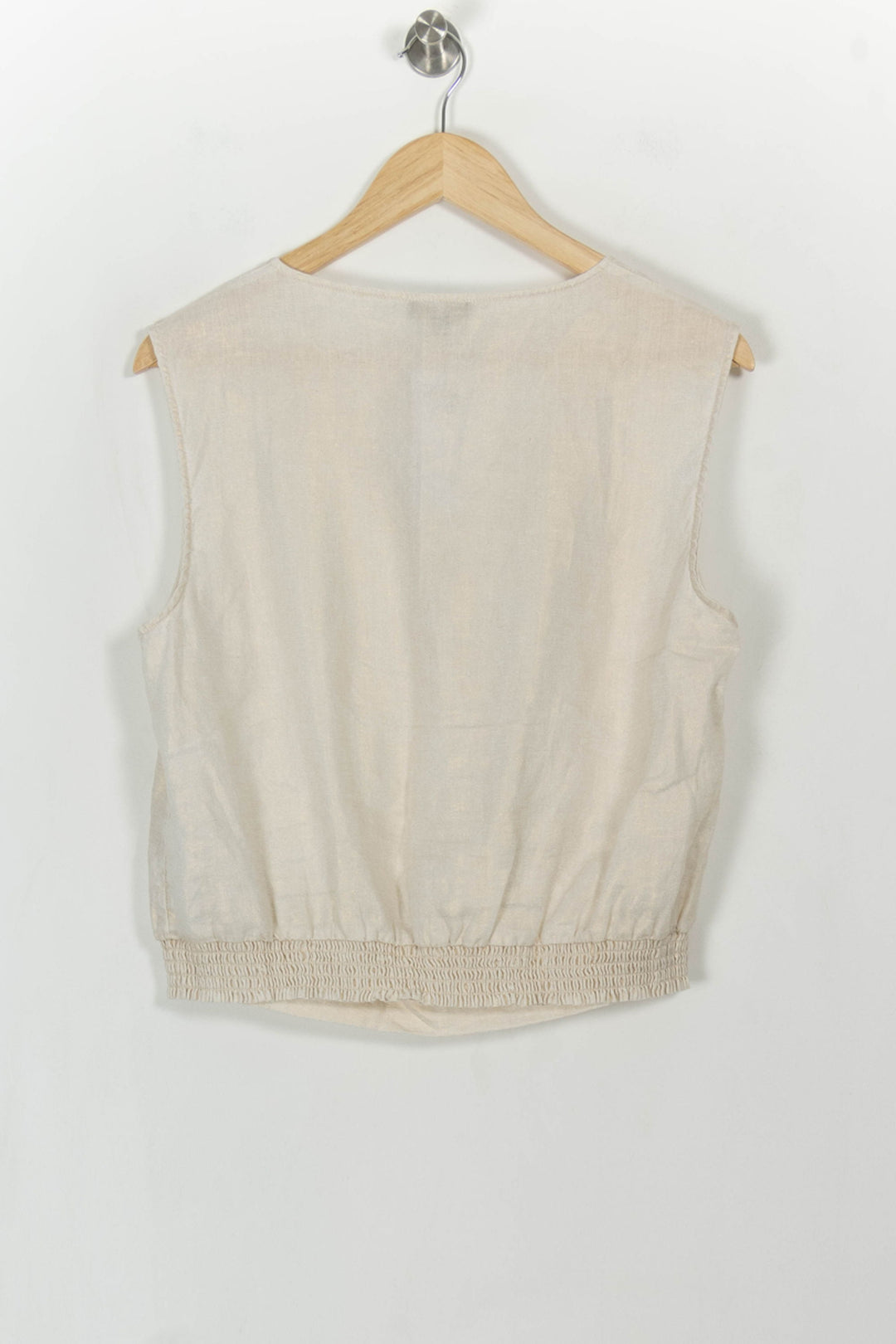 Blouse Sans Manches Beige - Taille XL/42 de la marque Caroll | PARAD108555 - Vendu par Paradigme - Image 4