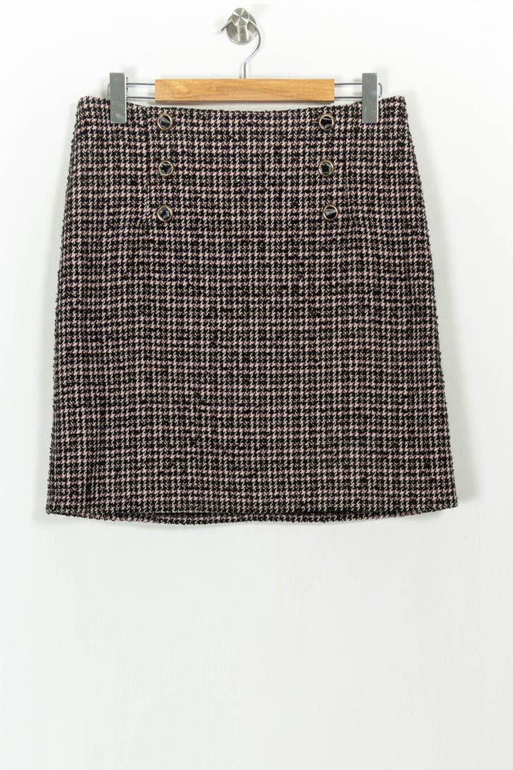 Jupe Trapèze Noir et Rose - Taille XL/42 de la marque Caroll | PARAD108556 - Vendu par Paradigme - Image 2